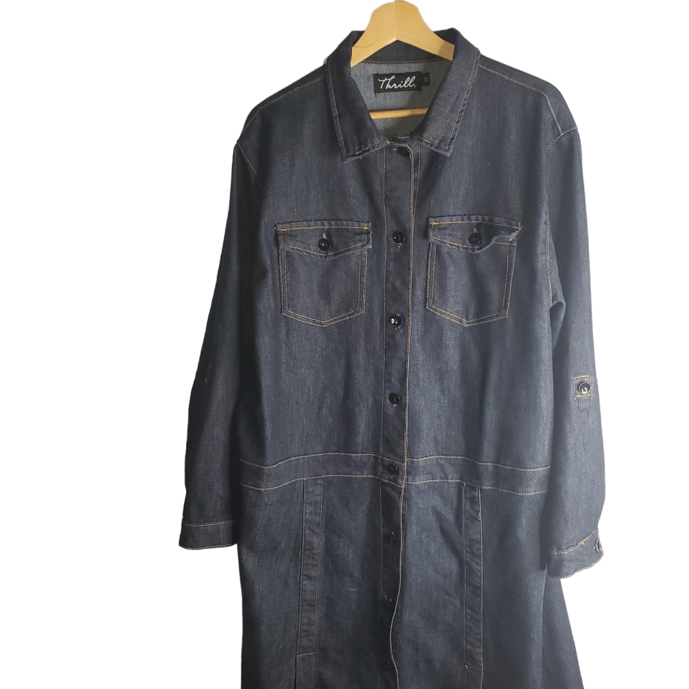 Thrill Jean Dress - Picture 3 of 14